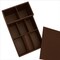 Dacasso Chocolate Brown Leather Coffee Condiment Organizer AG-3428 - alternate 3